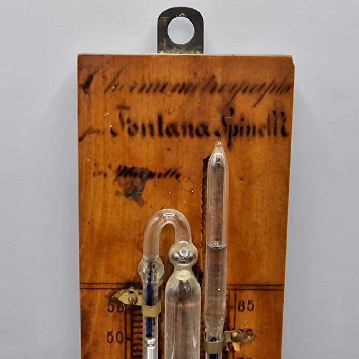 Termometro di Torricelli Fontana Spinelli strumento scientifico 1900 ca