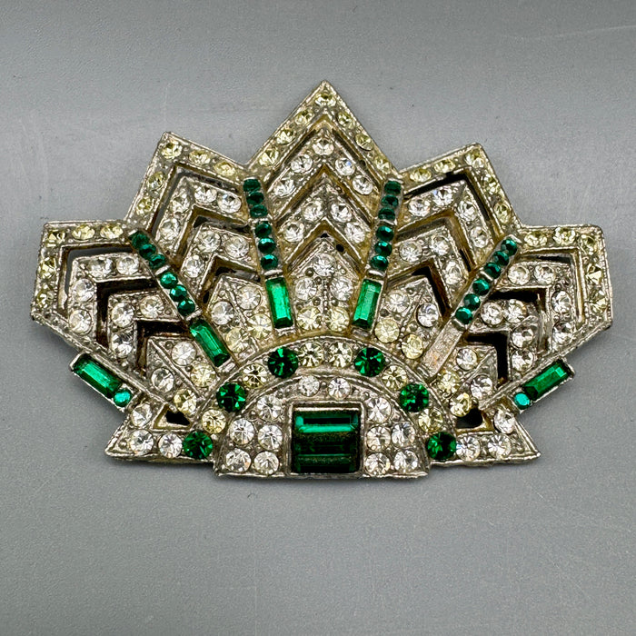 Spilla art deco BM bijoux americana 1930 ca