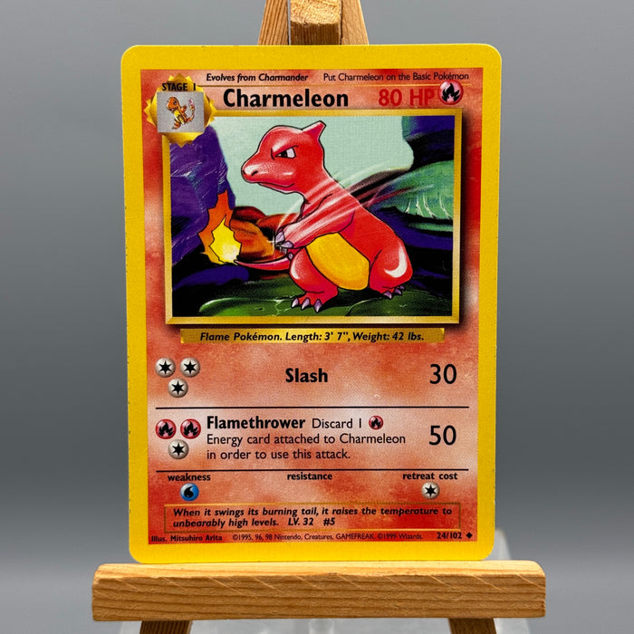 Pokémon Charmeleon 24/102 set base unlimited ENG 1999