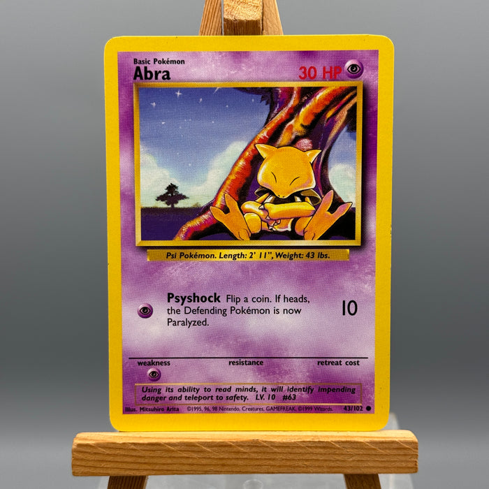 Pokémon Abra 43/102 set base unlimited ENG 1999