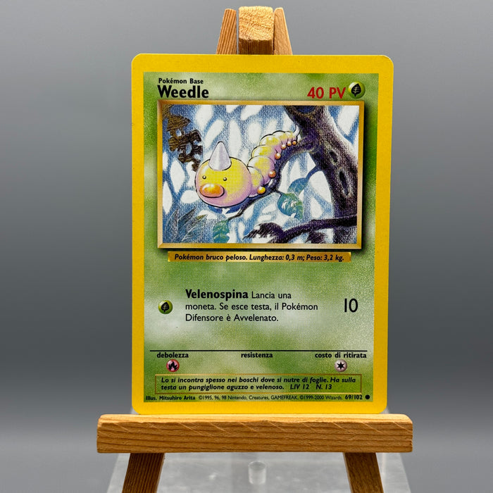 Pokémon Weedle 69/102 set base unlimited ITA 1999-2000