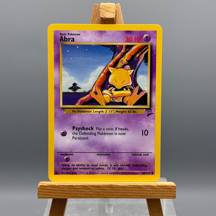 Pokémon Abra 65/130 set base 2 ENG 1999-2000