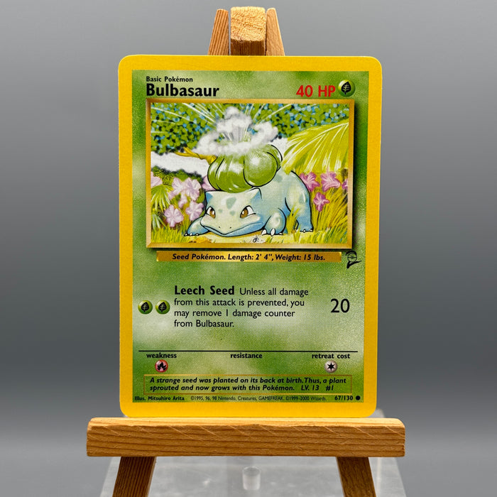 Pokémon Bulbasaur 67/130 set base 2 ENG 1999-2000