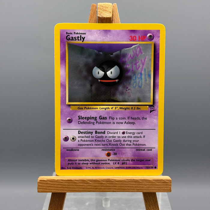 Pokémon Gastly 75/130 set base 2 ENG 1999-2000