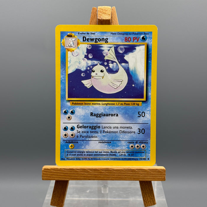 Pokémon Dewgong 25/102 set base unlimited ITA 1999-2000