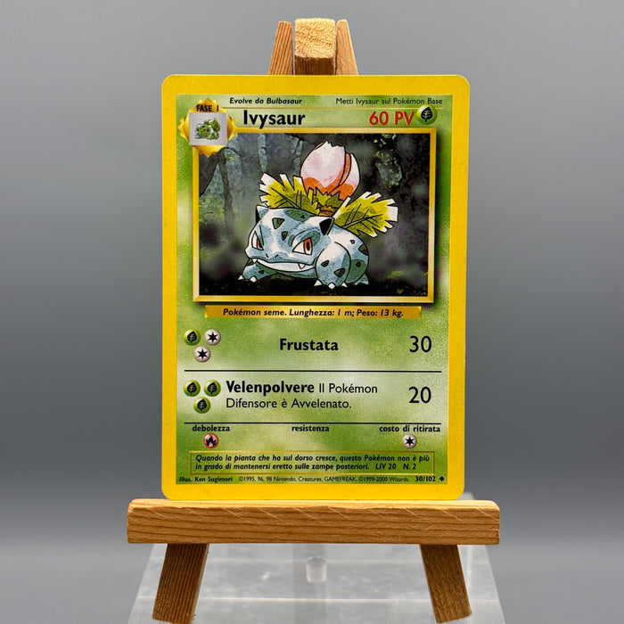 Pokémon Ivysaur 30/102 set base unlimited ITA 1999-2000