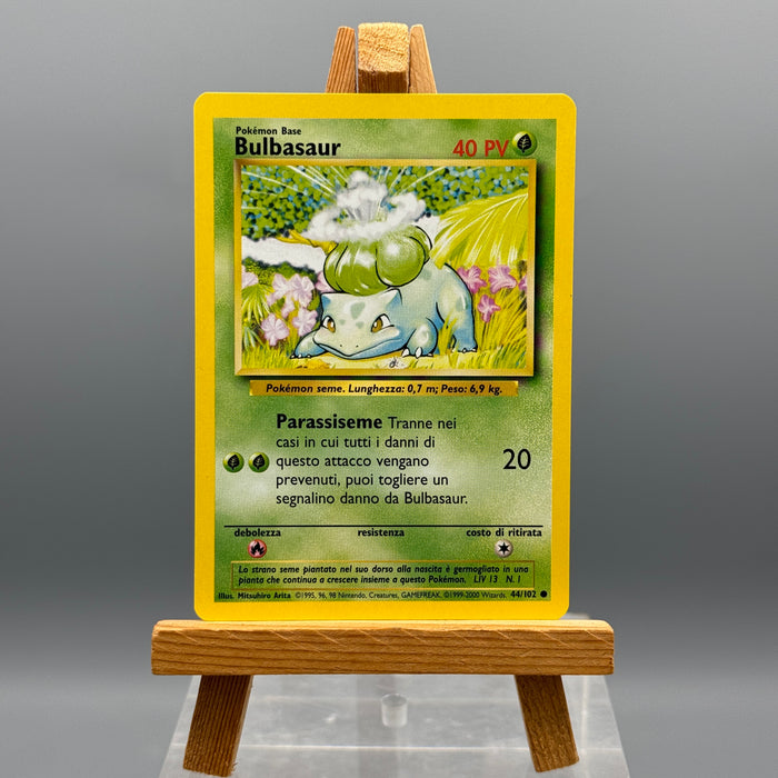 Pokémon Bulbasaur 44/102 set base unlimited ITA 1999-2000