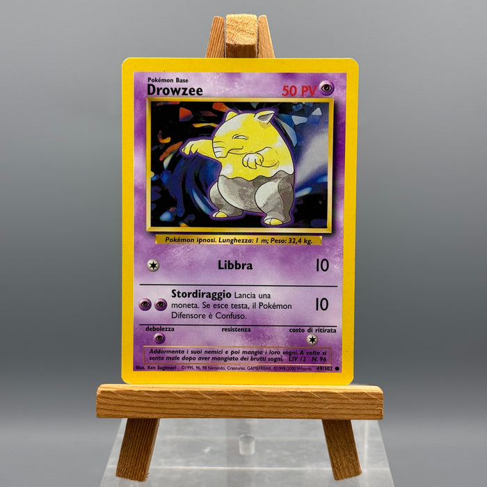 Pokémon Drowzee 49/102 set base unlimited ITA 1999-2000