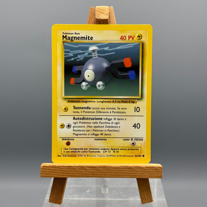 Pokémon Magnemite 53/102 set base ITA unlimited 1999-2000