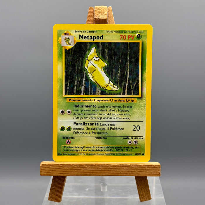 Pokémon Metapod 54/102 set base unlimited ITA 1999-2000