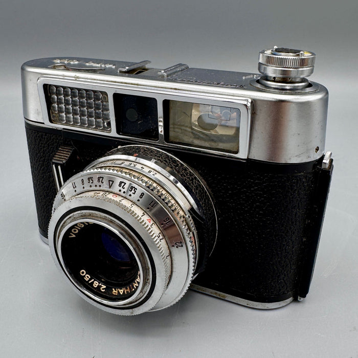 Voigtlander Vito CLR Lanthar 2.8/50 mm macchina fotografica analogica 1970 ca