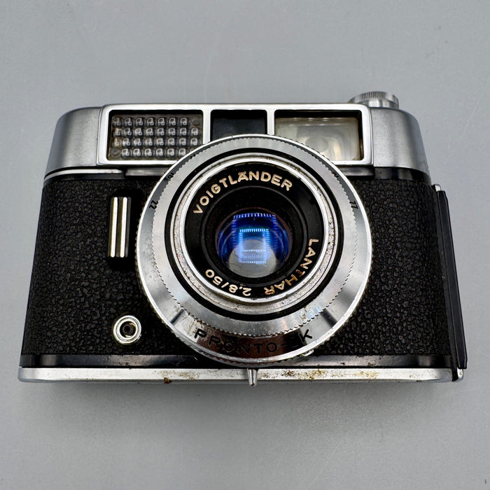 Voigtlander Vito CLR Lanthar 2.8/50 mm macchina fotografica analogica 1970 ca