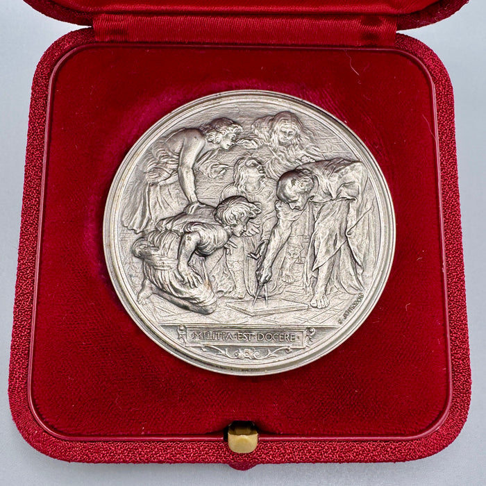 Medaglia Politecnico Milano argento 800 nominale Johnson Milano scatola 1980