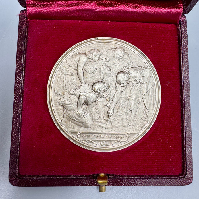 Medaglia Centenario Politecnico Milano argento 800 nominale Johnson Milano scatola 1963