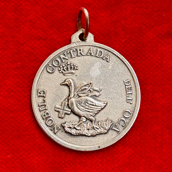 Medaglia Nobile Contrada dell'Oca argento .925 Nozze d'Oro Bozzi Aguzzi 1998